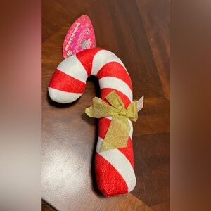 Sugar Red and White Candy cane 12” Plush Toy